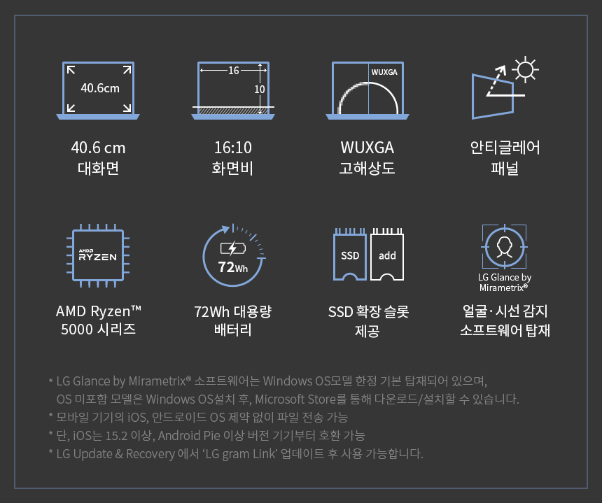 LG전자 울트라PC 엣지 16UD70Q-GX56K 가성비 좋은 노트북 추천